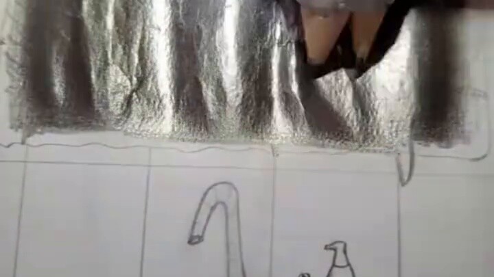 13.5 days of drawing on paper until it reflects like a mirror