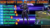 NEW SCRIPT SKIN ALUCARD LEGEND +FULL EFFECT WITH VOICE +NO BAN
