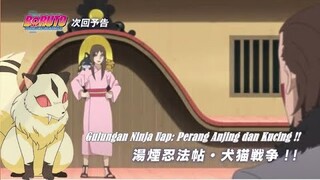 Boruto Episode 107 Sub Indo "kiba dengan tamaki berantem karena kucing dan anjing