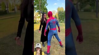 SPIDERMAN TOLONG ADEK DARI PENYIHIR JAHAT ⁉️#shorts #funny #dubbing