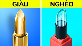 GIÀU VS NGHÈO | THỦ THUẬT VÀ ĐỒ DÙNG LÀM ĐẸP HOÀN HẢO