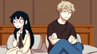 عندما ينام داون ويوه معاً، رسم كوميدي مشترك لـ "عائلة الجواسيس" 1