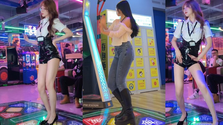 Pure lust and charm, two queens dominate the dance machine, irresistible positive and negative persp