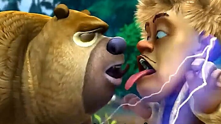 Brother Qiang and Xiong Er's amazing tongue kiss, everyone is bear spray