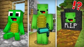 Mikey & JJ Survive The Birth to Death Curse in Minecraft ? Evolution of Mikey (Maizen Mizen Mazien)