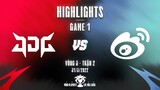 JDG vs WBG | Highlights - Game 1 | Playoffs Vòng 3 - Trận 2 | LPL Mùa Xuân 2022