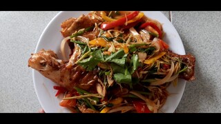 BEP CO TU / huong dan / ca dieu hong sot thai .