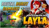 New Blazing Gun Skin! Layla Best Build 2020 Gameplay by CANCER GAMER | Diamond Giveaway