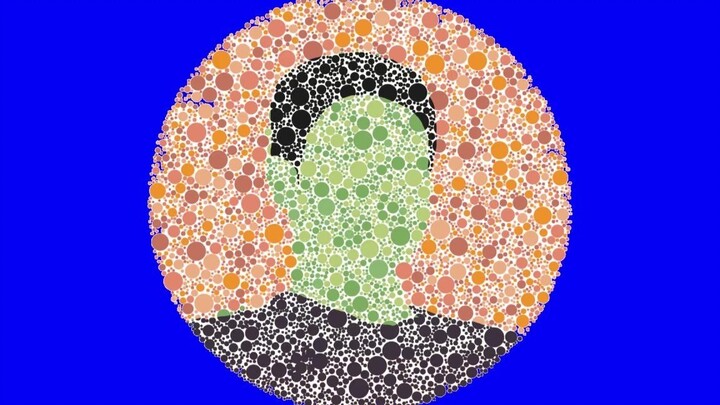 Color blindness test unique to Japan