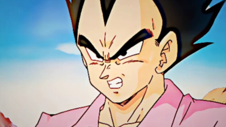 Look how angry Vegeta is.