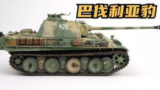 【军模制作】豹豹这么可爱，打一拳应该能哭很久吧？威龙1/35 豹G后期型上色旧化