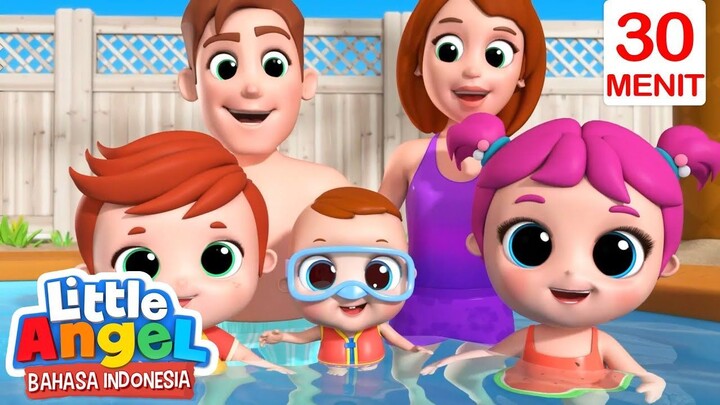 Berenang, Menyenangkan _ Little Angel Bahasa Indonesia _ Kartun Anak