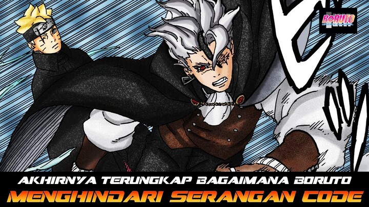 AKHIRNYA TERUNGKAP BAGAIMANA CARA BORUTO MENGHINDARI SERANGAN CODE DENGAN UZUHIKO
