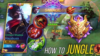 TRY THIS BROKEN JUNGLER BUILD FOR HAYABUSA | MLBB