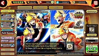 NxB NV: NEW Naruto 20th Anniversary Summon 4000 Shinobite