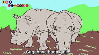 Rikki Animasi ditarik Orang Utan