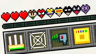 Minecraft, but the health bar is a superhero