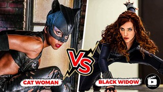 Duel Superhero Perempuan Paling Epic! Pertarungan Black Widow VS Cat Woman, Mana Yang Terkuat?