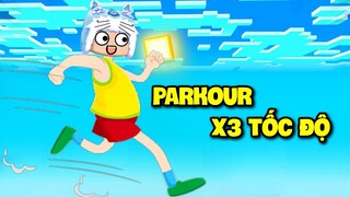 MAP PARKOUR X3 TỐC ĐỘ MEOWPEO CHÓNG HẾT CẢ MẶT VỚI MAP MINI GAME SIÊU DỊ TRONG MINI WORLD