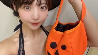 Moeka Sasaki cute Helloween costume