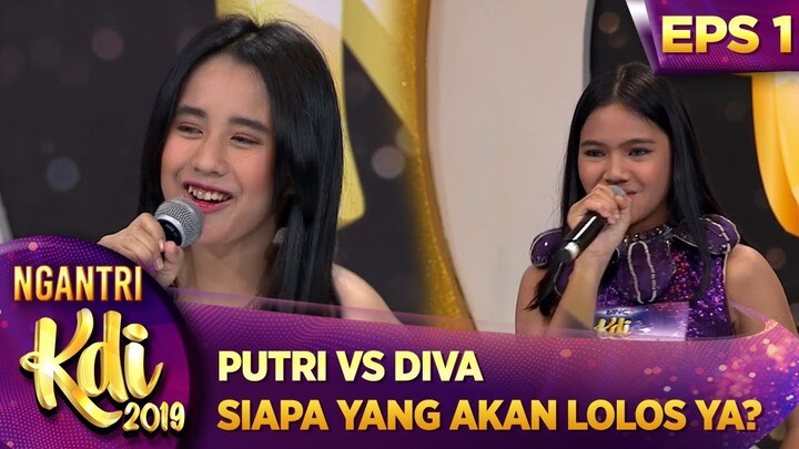 CANTIK! Putri VS Diva (Marion Jola KW), Kira Kira Siapa Yg Lolos Yaa? - Ngantri KDI 2019 (15/7)