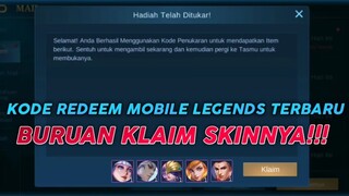 10 KODE REEDEM TERBARU MOBILE LEGENDS | BURUAN CLAIM SKINNYA | MOBILE LEGENDS BANG BANG