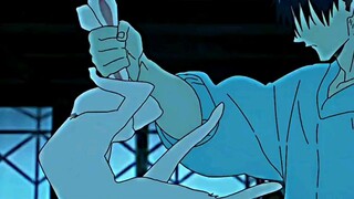 Goosebumps! His eyes are close while fighting Toji's insane!!