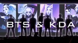 【BTS】防弹＆英雄联盟KDA合作曲MV公开?全程高燃(MicDrop & TheBaddest混音)