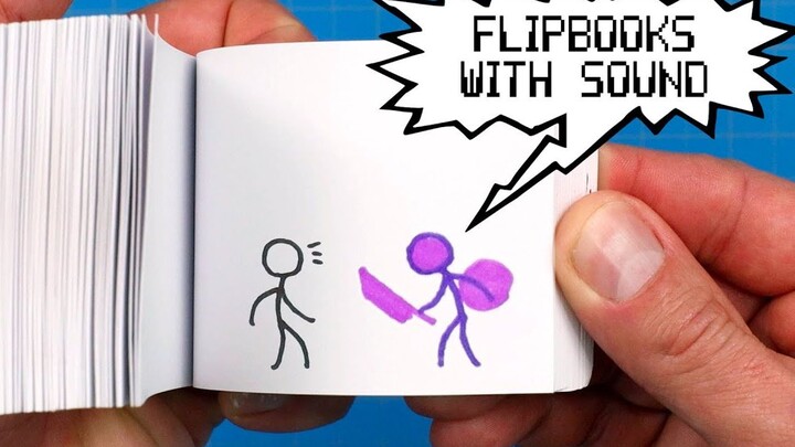 [Buatan Tangan]Flip Book Matchstick Men Dengan Efek Suara