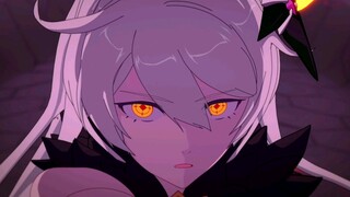 ฉากต่อสู้อันโด่งดังของ Honkai Impact3 กับคัตติ้งที่เผาไหม้สูงของราชินี