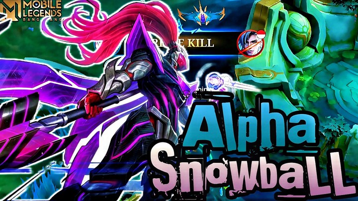 KING ALPHA Mode Snowball Auto Panen KILL !!🥶🥶