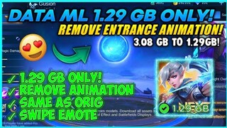 ML Data Lite 1.29 GB Only! (Reduce 1.79 GB) Remove Entrance Animation - Fix Lag | MLBB 🔥