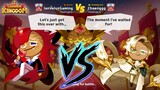 BUFFED Clotted Cream Cookie vs. Vampire Cookie! Legendary 1v1 ⚔️