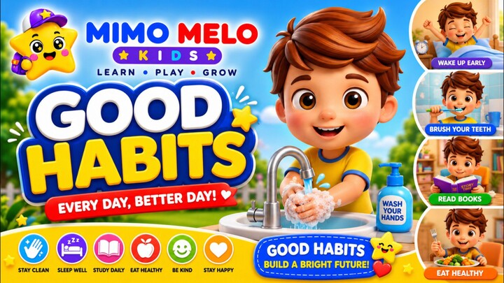 儿童好习惯｜学习刷牙、洗手、整理玩具 🪥🧼 | Good Habits for Kids