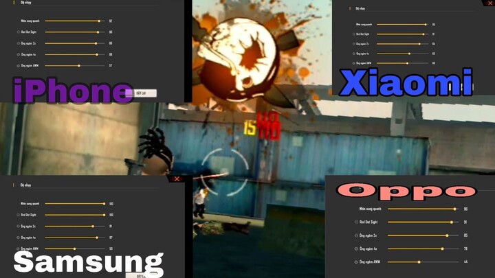 [ Garena Freefire ] Độ nhạy kéo tâm auto headshot cho dòng máy Samsung, Oppo, Xiaomi.....||KeyGaming