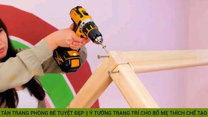 TÂN TRANG PHÒNG BÉ TUYỆT ĐẸP || Ý TƯỞNG TRANG TRÍ CHO BỐ MẸ THÍCH CHẾ TẠO