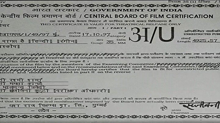 Dil To Pagal Hai by Shah Rukh Khan, Madhuri Dixit, Karisma Kapoor & Akshay Kumar (1997)