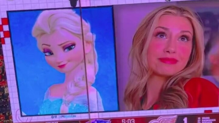 The audience members captured at the competition venue who look strikingly similar to the pictures—t