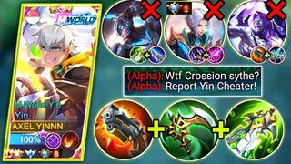 YIN VS TOP GLOBAL LING & ALPHA | YIN SIDELANE BEST BUILD AND EMBLEM | MOBILE LEGENDS