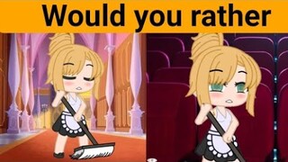 ||Would you rather||GACHA CLUB RIDDLES|| ZUIXXA 🍒