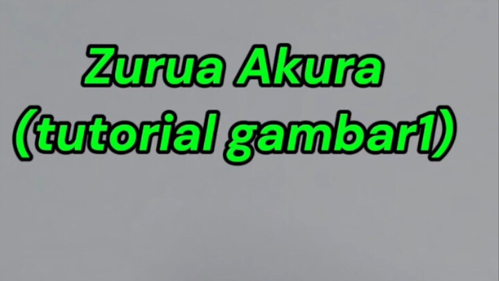 Tutorial gambar kepala anime
