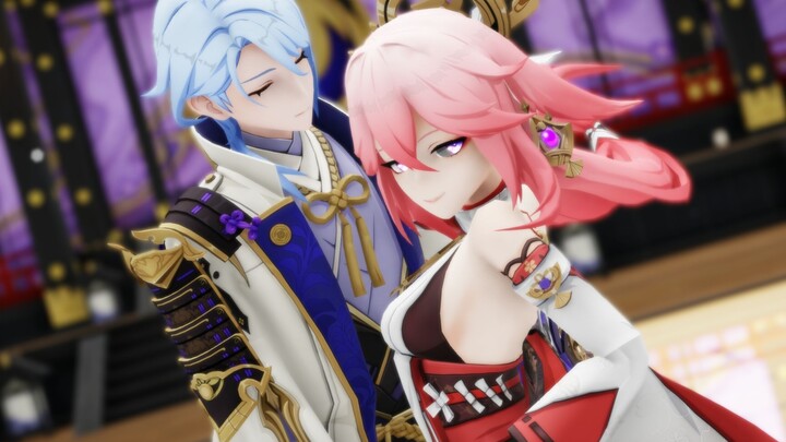 [เก็นชินอิมอิมแพกต์MMD] 💗Dangerous Partyของคามิโกะและอายาโตะ~