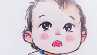 The uncle who is 185cm tall confused his 10-month-old baby. How cute!