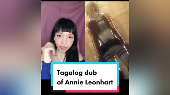 duet with   the Annie laugh scene dubbed in Tagalog! seiyuuchallenge AttackOnTitan annieleonhart voiceactor tagalogdubbed