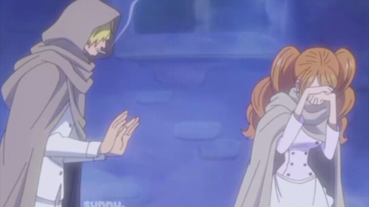 Sanji x Pudding heartbreaking moments.  i hope they meet someday