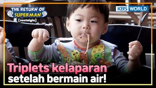 [IND/ENG] Pengalaman kedua Song Triplets makan buffet! | Nostalgia Superman | KBS 140803