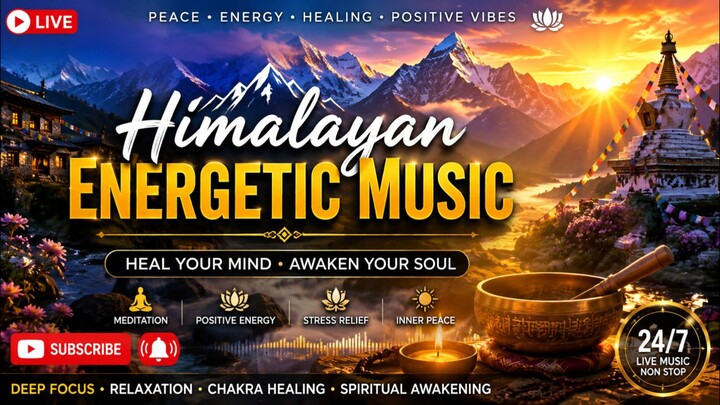 Himalayan Energy Music 🌄✨ | Positive Vibes, Deep Relaxation & Inner Peace | Meditation Music
