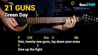 21 Guns - Green Day (2009) Easy Guitar Chords Tutorial with Lyrics Part 1 SHORTS