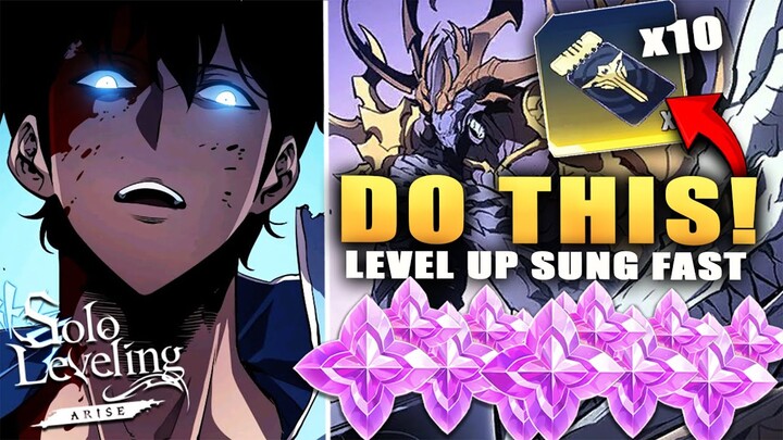 DON`T MISS FREE MULTI, ESSENCE & STOP NOW! HOW TO LEVEL UP SUNG TO LV. 85 FAST (Solo Leveling Arise)