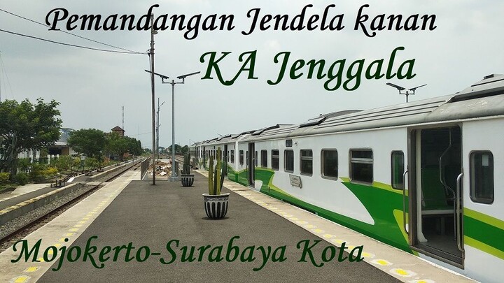 [Pemandangan Jendela Kanan] KA Jenggala Mojokerto~Surabaya